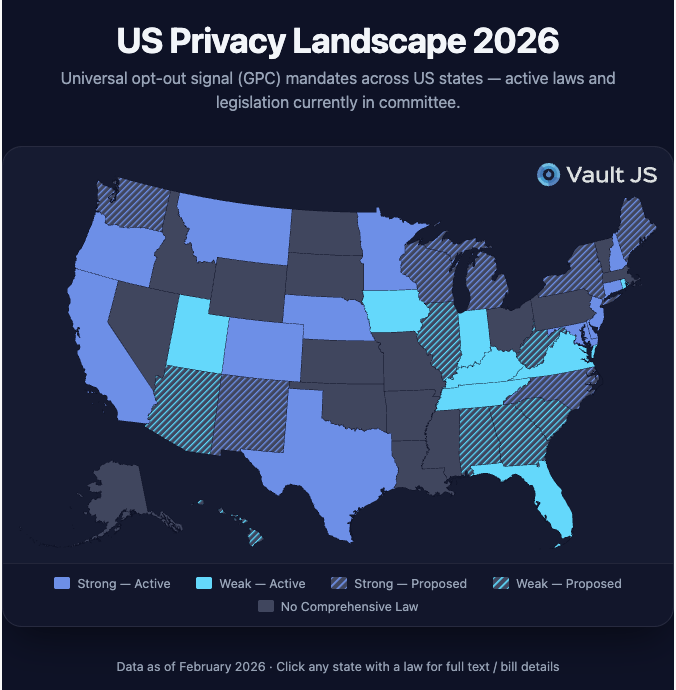 U.S. Privacy Map